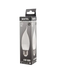 Bombilla LED vela flama E27 6W (Fría, Cálida) - 1 2