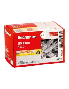 Taco Nylon 6x30mm Caja 100 Unidades Fischer