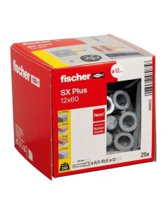 Taco Nylon 12x60mm Caja 25 Unidades Fischer