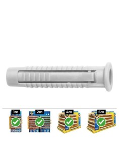 Taco Nylon Ø10mm Expansión Lateral Antigiro Caja 50 Unidades CELO