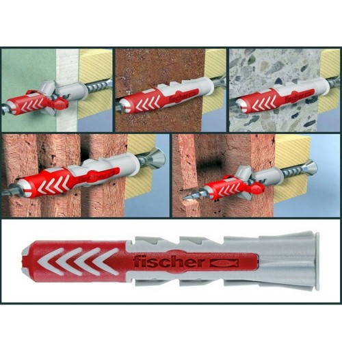 Taco Nylon Doble Componente 6x30mm Caja 100 Unidades Fischer