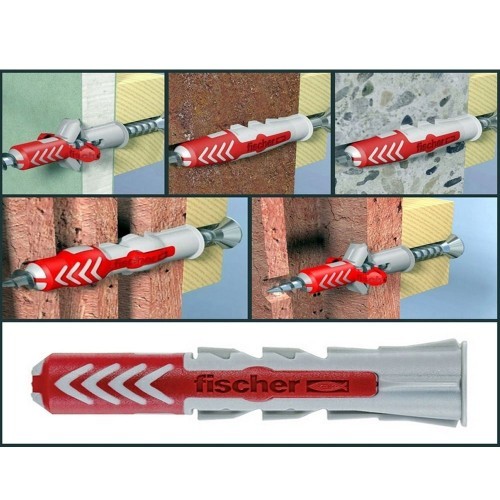 Taco Universal Plástico 8x40mm Caja 100 Unidades Bicolor Fischer Taco Universal Plástico 8x40mm Caja 100 Unidades Bicolor Fischer