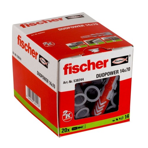 Taco Fijación Nylon 14x70mm Caja 20 Unidades Fischer