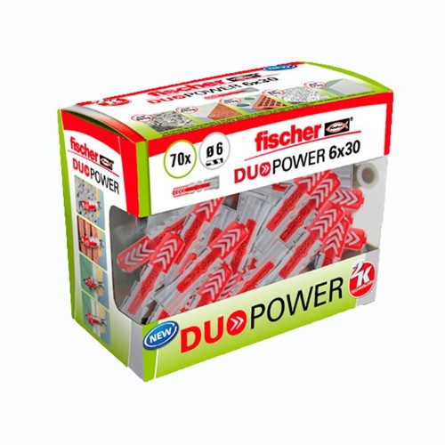 Taco Nylon 6x30mm Caja 70 Unidades Fischer