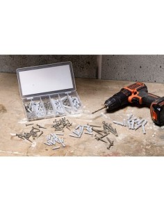 Surtido Tacos Plástico 138 Piezas 5mm 6mm 7mm 8mm 10mm 12mm BLACK+DECKER 2