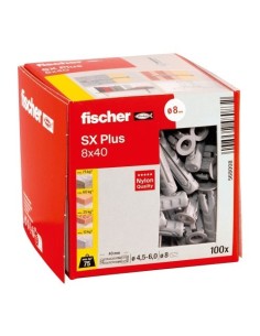 Taco Nylon 8x40mm Caja 100 Unidades Fischer