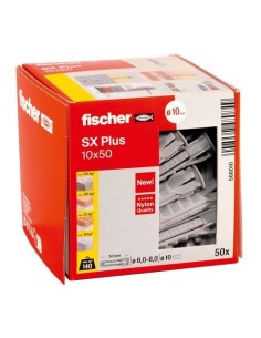 Taco Nylon 10x50mm Caja 50 Unidades Fischer