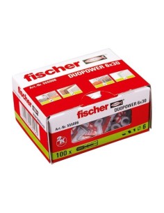 Taco Plástico Doble Componente 6x30mm Caja 100 Unidades Fischer 2