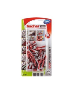 Taco Plástico 5x25mm 45 Unidades FISCHER