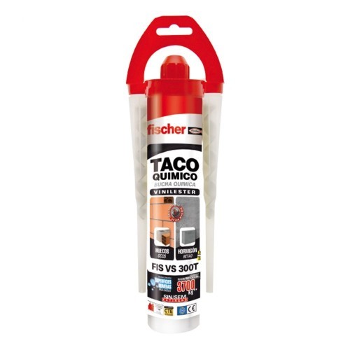 Taco Químico Resina Viniléster Multimateriales 300ml FISCHER Taco Químico Resina Viniléster Multimateriales 300ml FISCHER