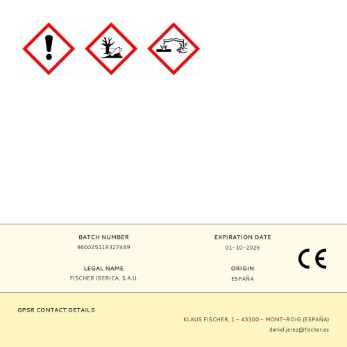 Taco Químico Resina Viniléster Multimateriales 300ml FISCHER