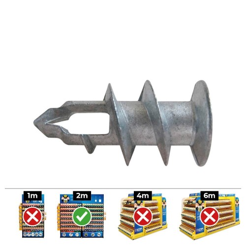 Taco Metálico Para Placa Yeso Laminado 4-5x37mm Caja 50 Unidades CELO