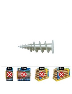 Taco Nylon Tornillo 3-4.5x40mm Caja 50 Unidades CELO