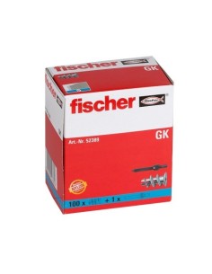 Taco Nylon Para Paneles De Yeso 52389-GKM 100 Unidades Fischer 2