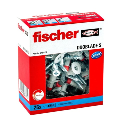 Taco Autoperforante Para Placa De Yeso Con Tornillo 20 Unidades Fischer