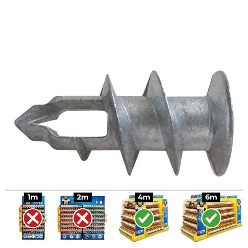 Taco Metálico Placa Para Yeso Laminado Ø4-5x37mm Caja 100 Unidades CELO