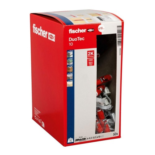 Taco Expansivo Plástico 10mm Bolsa 50 Unidades Fischer