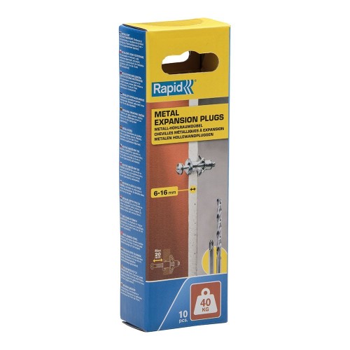 Taco De Expansión Metálico Ø11X37mm Tornillo M5X48mm Bolsa 10 Unidades RAPID