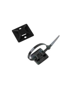 Base De Anclaje Adhesiva Para Bridas 3.6mm Negra 100 Unidades LAPAFIL