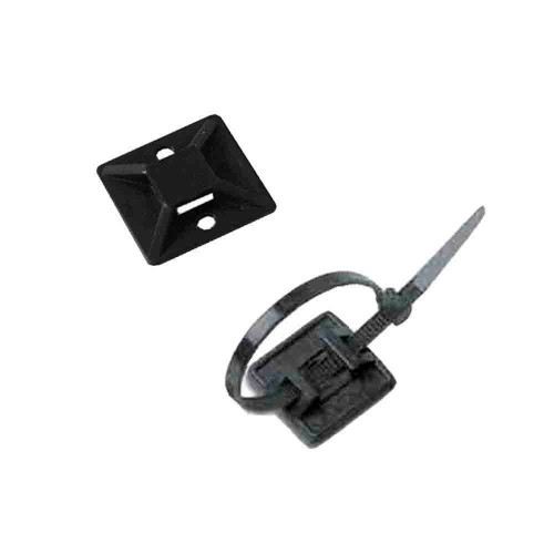 Base De Anclaje Adhesiva Para Bridas 3.6mm Negra 100 Unidades LAPAFIL Base De Anclaje Adhesiva Para Bridas 3.6mm Negra 100 Unidades LAPAFIL