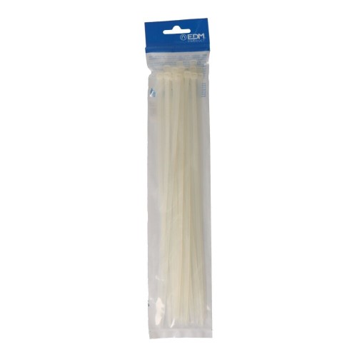 Bridas Nylon 4.8x300mm Natural 25 Unidades EDM