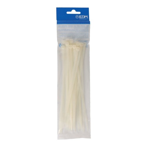 Bridas Nylon 4.6x200mm Natural 25 Unidades EDM