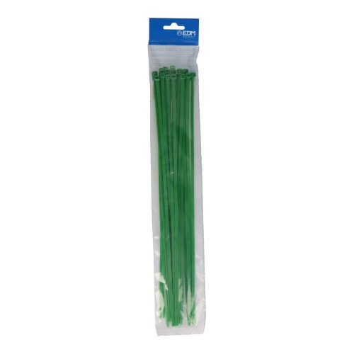 Bridas Nylon 4.8x380mm Verde 25 Unidades EDM
