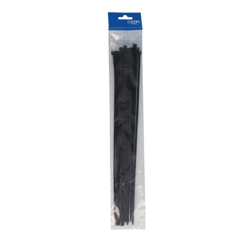 Bridas Nylon 4.8x380mm Negra 25 Unidades EDM