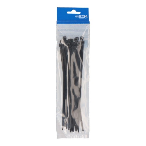 Bridas Nylon 4.6x200mm Negras Bolsa 25 Unidades EDM