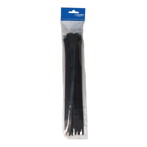 Bridas Nylon 7.6x300mm Negro 25 Unidades EDM