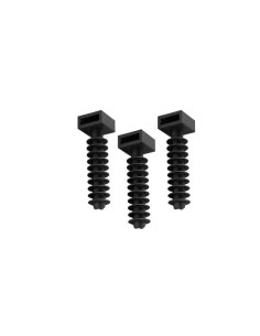 Taco Para Brida Plástico 23mm Cabeza 12.7x7.3mm Negro 100 Unidades EDM