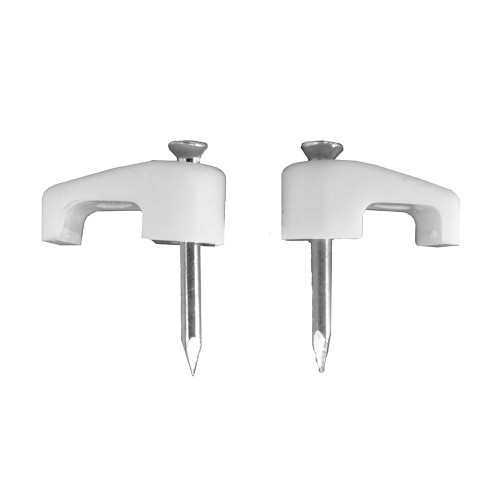 Grapa Plástica 2x0.7mm Blanca 100 Unidades EDM