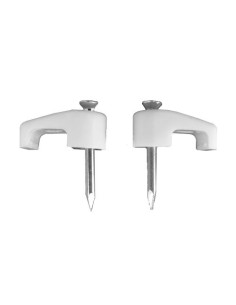 Grapa Blanca Cable Manguera Plana 2x2.5mm Número 2 Caja 100 Unidades EDM