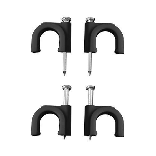 Grapa Negra Para Cable Manguera Tubular 2x1.5mm N7 Caja 100 Unidades LAPAFIL Grapa Negra Para Cable Manguera Tubular 2x1.5mm N7 Caja 100 Unidades LAPAFIL