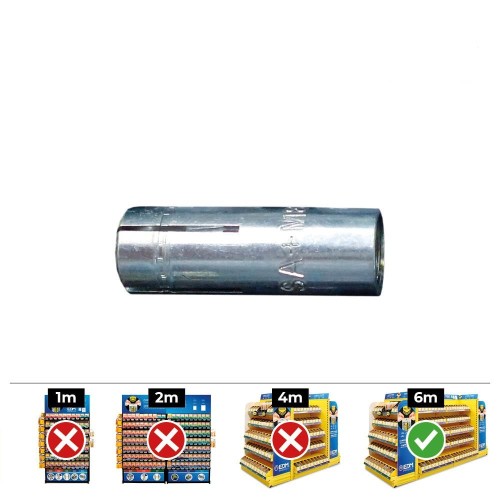 Anclaje Hembra Acero M8x30 Ø10x35mm Caja 100 Unidades CELO