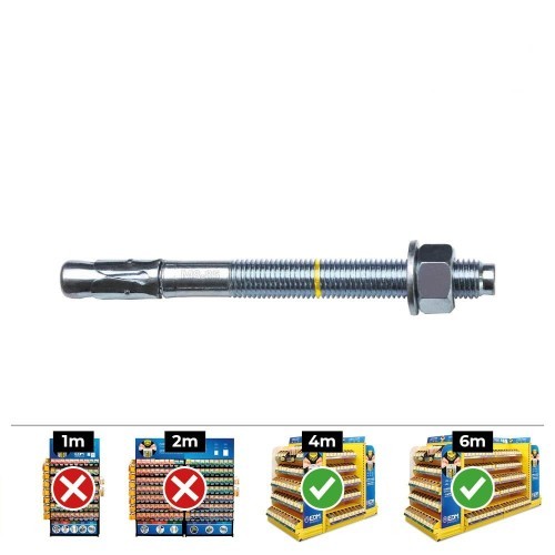Anclaje Zincado 8x95mm Homologado CE Caja 50 Unidades CELO