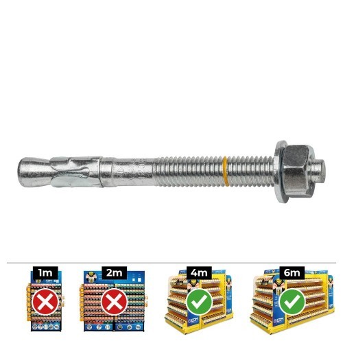 Anclaje Zincado 8x75mm Caja 50 Unidades CELO Anclaje Zincado 8x75mm Caja 50 Unidades CELO