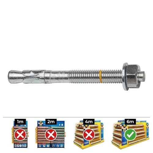 Anclaje Homologado Zincado 10x85mm Caja 40 Unidades CELO Anclaje Homologado Zincado 10x85mm Caja 40 Unidades CELO