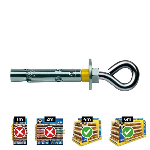 Anclaje Dynabolt Aro Zincado 8x45mm Caja 100 Unidades CELO