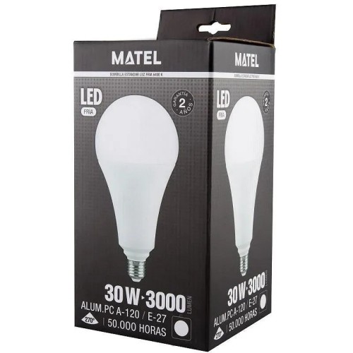 Bombilla LED estándar E27 30W (Fría, Cálida, Neutra) - 2