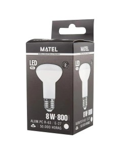 Bombilla LED reflectora R-63 E27 8W (Fría, Cálida, Neutra) - 1 2