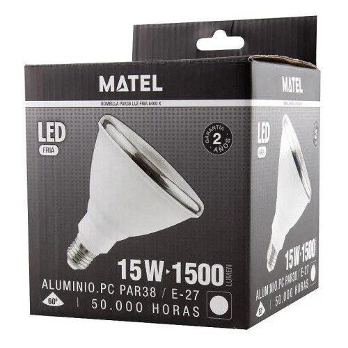 Bombilla LED PAR 38 IP65 E27 15W Fría - 2
