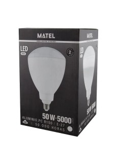 Bombilla LED industrial R150 E27 50W.Fría - 1 2