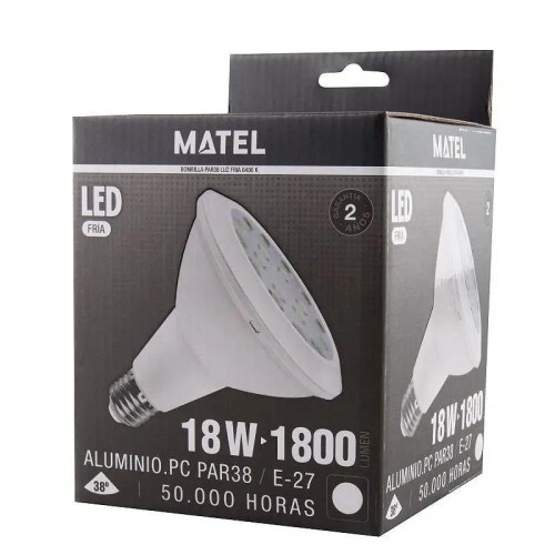 Bombilla LED PAR 30 E27 38º 12W Fría - 3