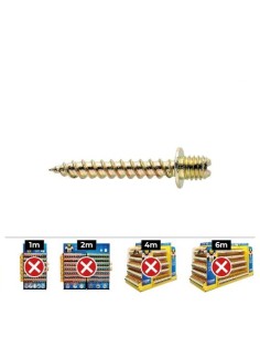 Tirafondo Acero 8x40mm Bricomatado 100 Unidades CELO