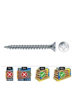 Tornillo Para Madera Avellanado Pozi 3x20mm Zincado Lubricado Caja1000Unidades CELO