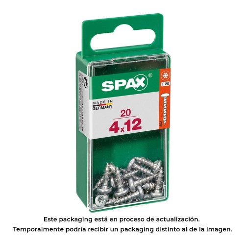 Tornillo Madera Wirox 4.0x12mm Cabeza Redonda T-Star Plus 4Cut 20 Unidades SPAX