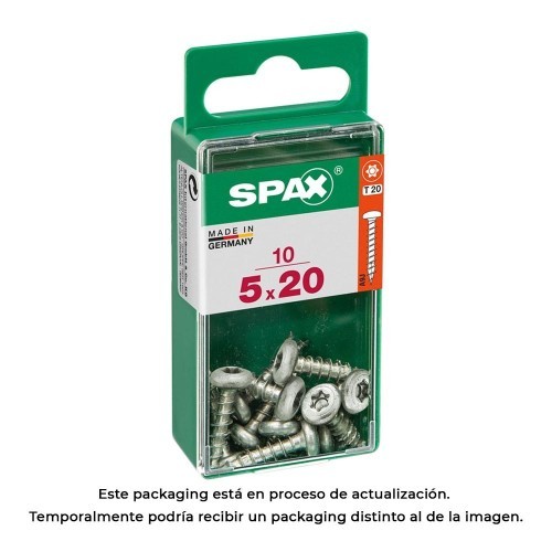 Tornillo Madera Acero Rosca Completa Cabeza Redonda 5x20mm T-Star Plus 4Cut Wirox Caja 10 Unidades SPAX