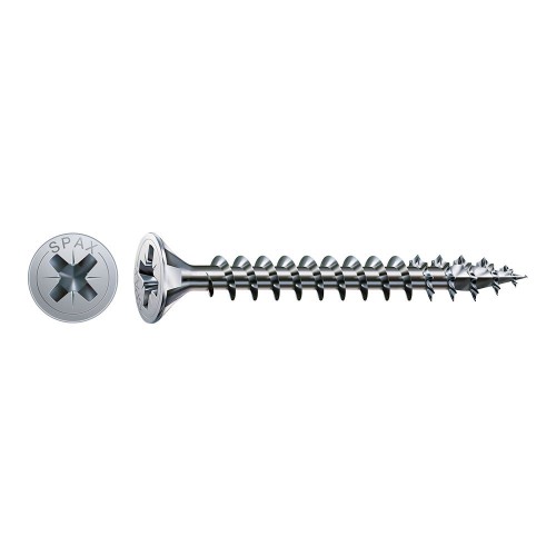 Tornillo Madera Cabeza Plana Wirox 4.5x16mm Caja 100 Unidades SPAX