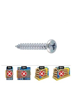 Tornillo Acero 4.5x35mm Zincado 100Unidades CELO